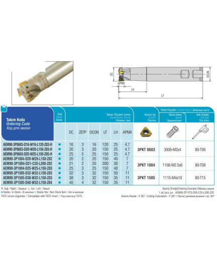 AEM90-3P1505-D32-W32-L150-Z03